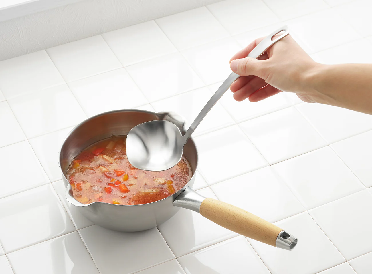 Aikata Stainless Long Ladle - Image 4