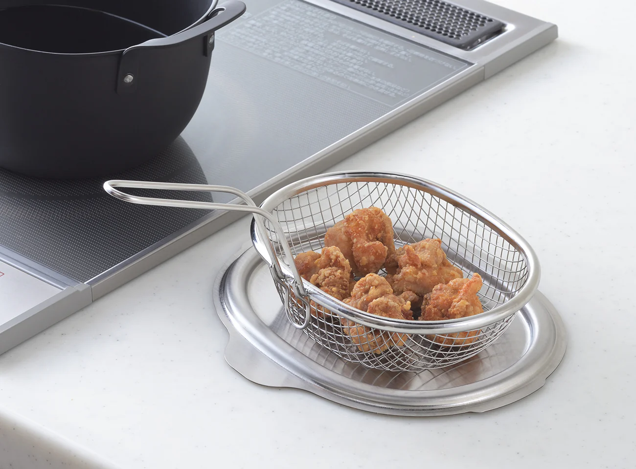 Aikata Stainless Steel Lid for Deep Frying Pan - Image 9