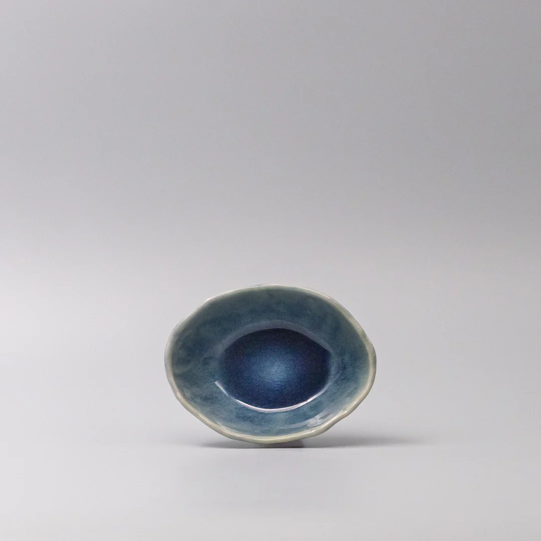 Amane Sapphire Oval Tapas Bowl 13cm - Image 2