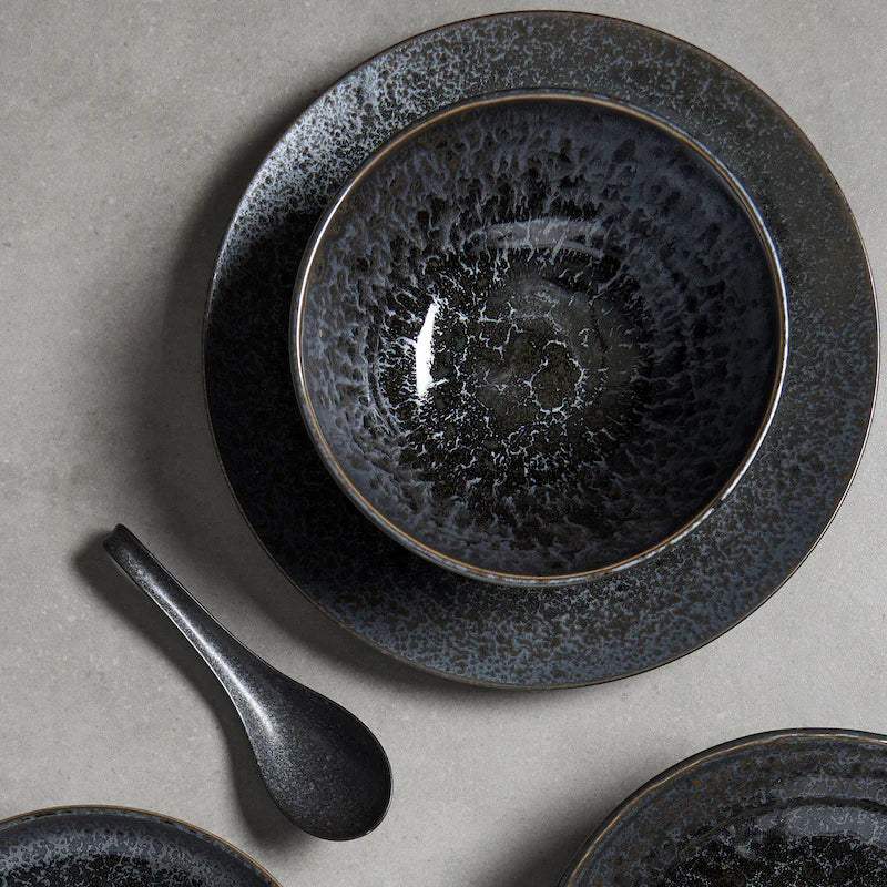 Black Pearl uneven medium bowl 15cm - Image 7