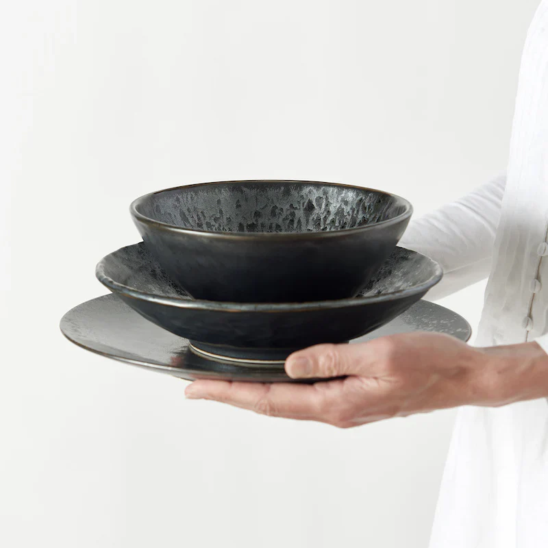 Black Pearl uneven medium bowl 15cm - Image 5