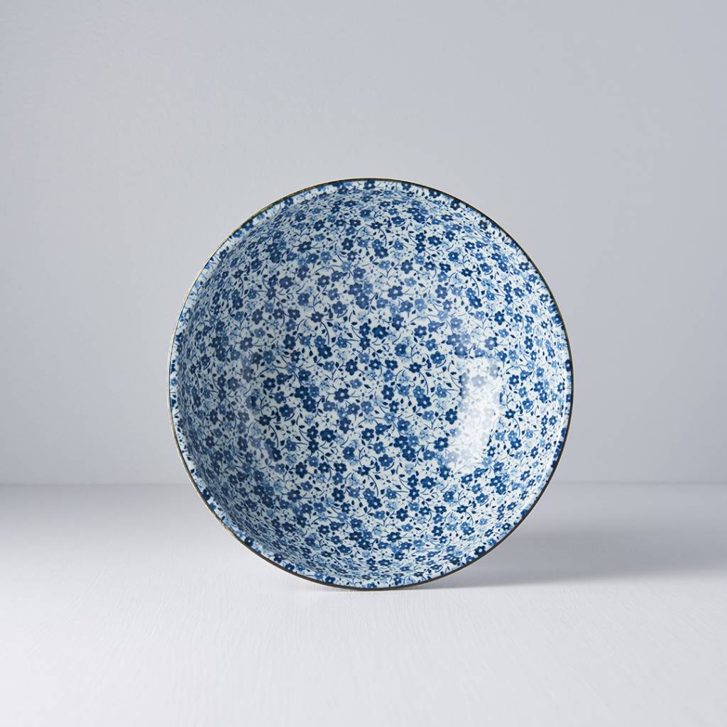 Blue Daisy serving bowl 21.5cm - Image 4