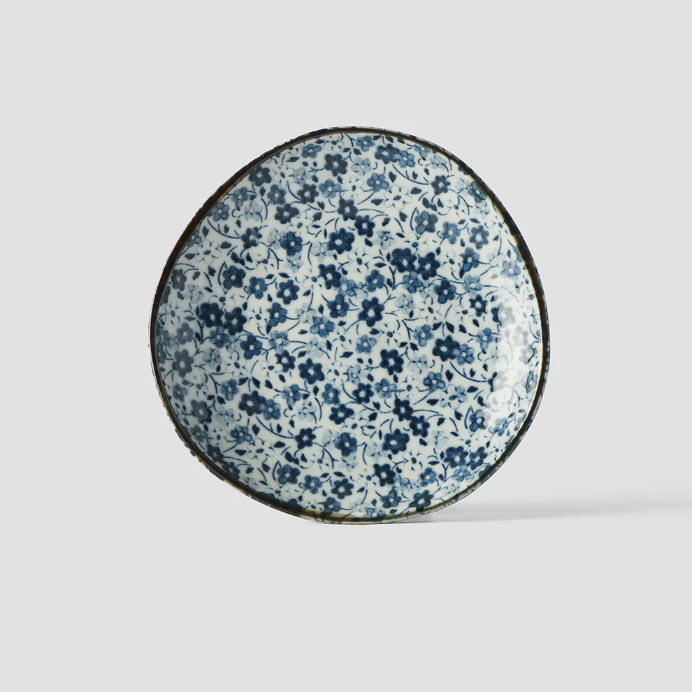 Blue Daisy uneven plate 12cm - Image 4