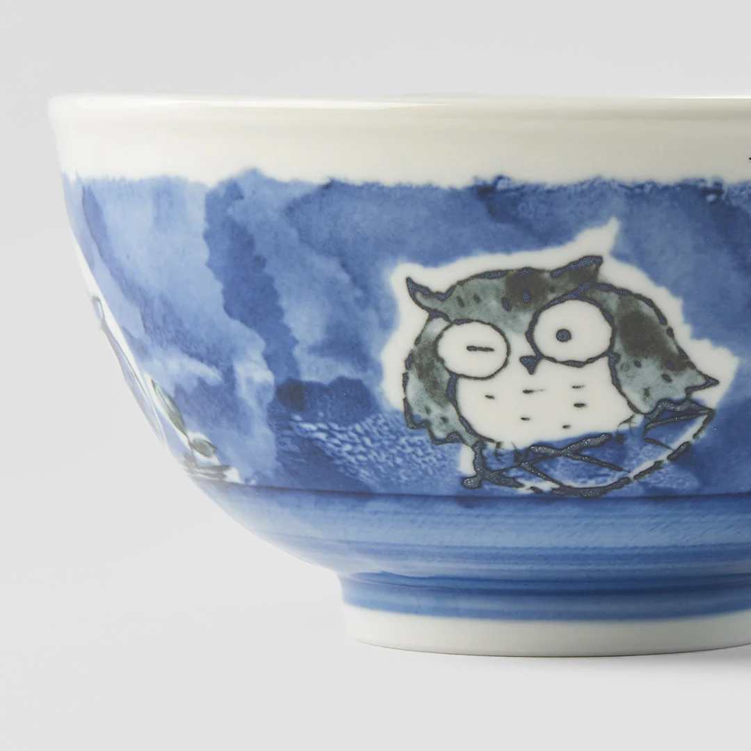 Kids bowl blue owl design 16cm - Image 2