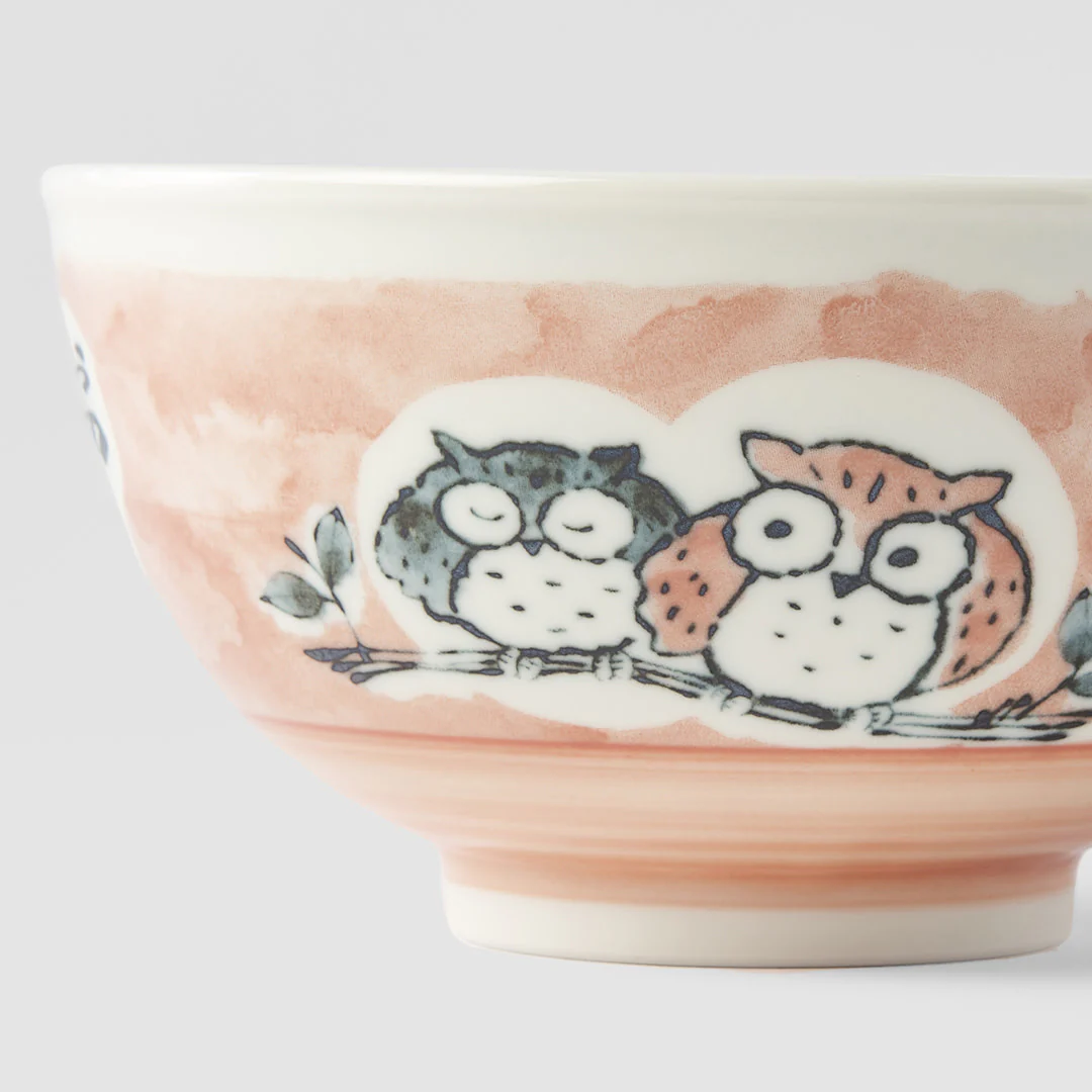 Kids bowl peach owl deisgn 16cm - Image 3