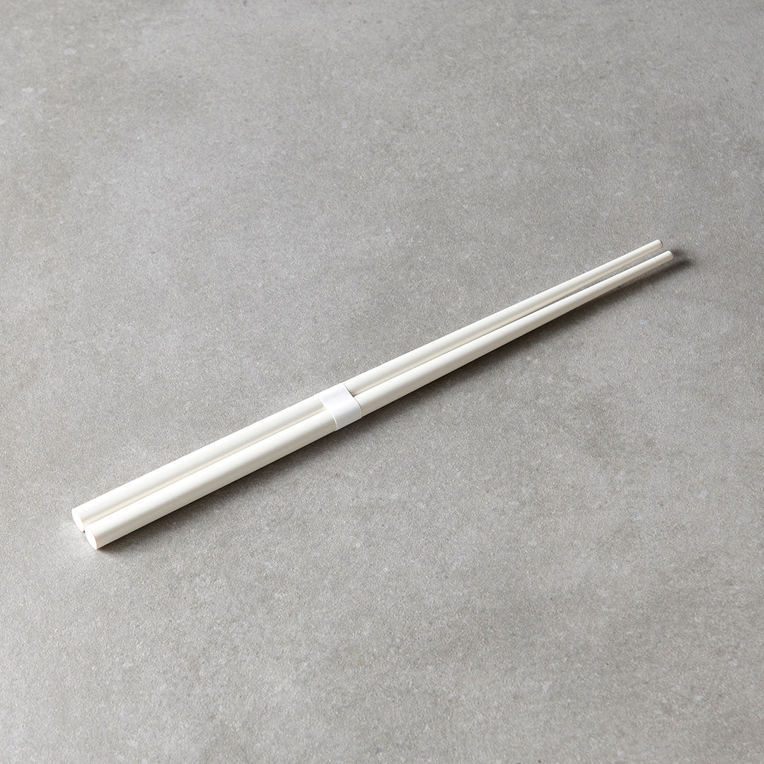 Milk White & White Chopsticks 23cm - Image 2