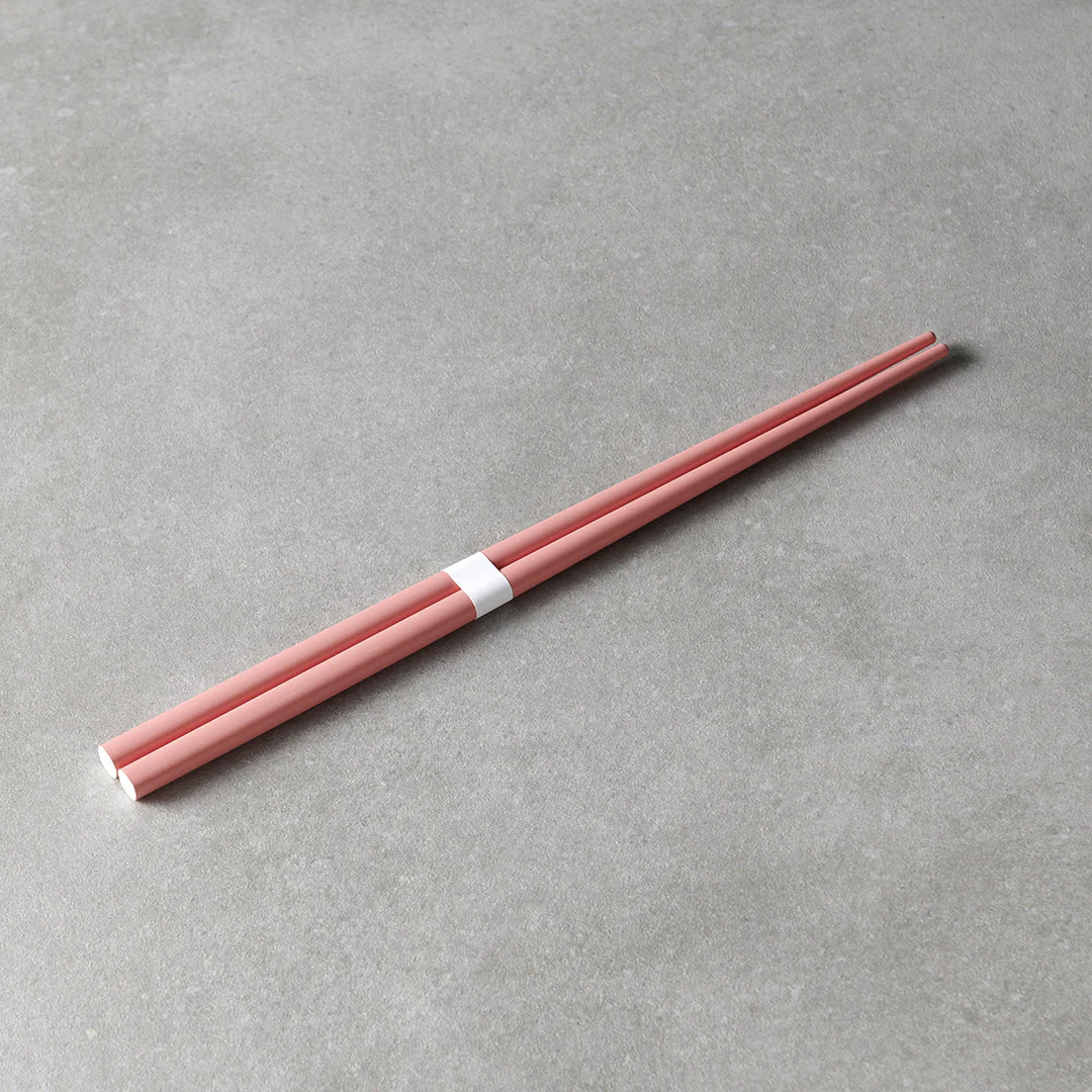 Pink & White chopsticks 23cm - Image 4