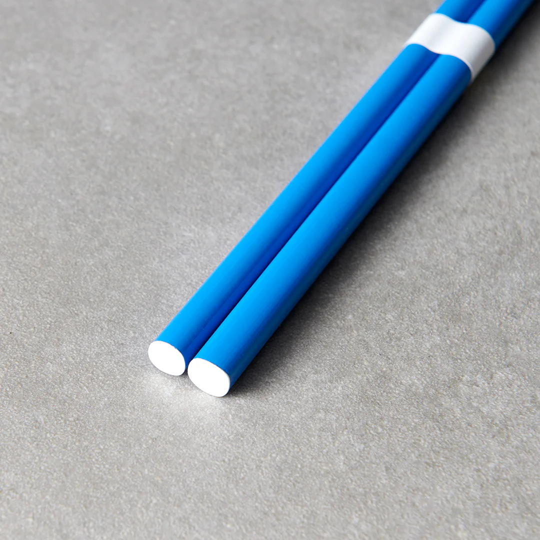 Royal Blue & White Chopsticks 23cm - Image 3