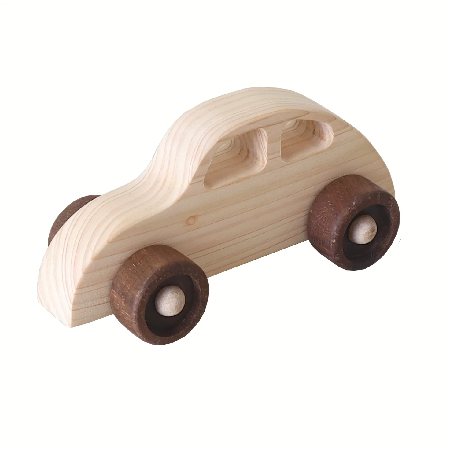Cocomo Hinoki Wooden Animal Car Toy - Car - Image 3