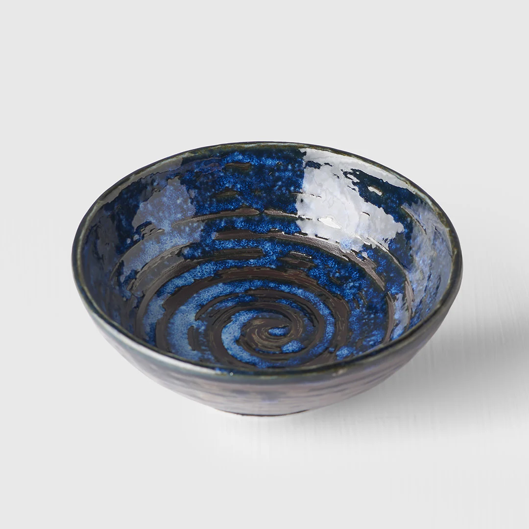 Copper Swirl small shallow bowl 13cm