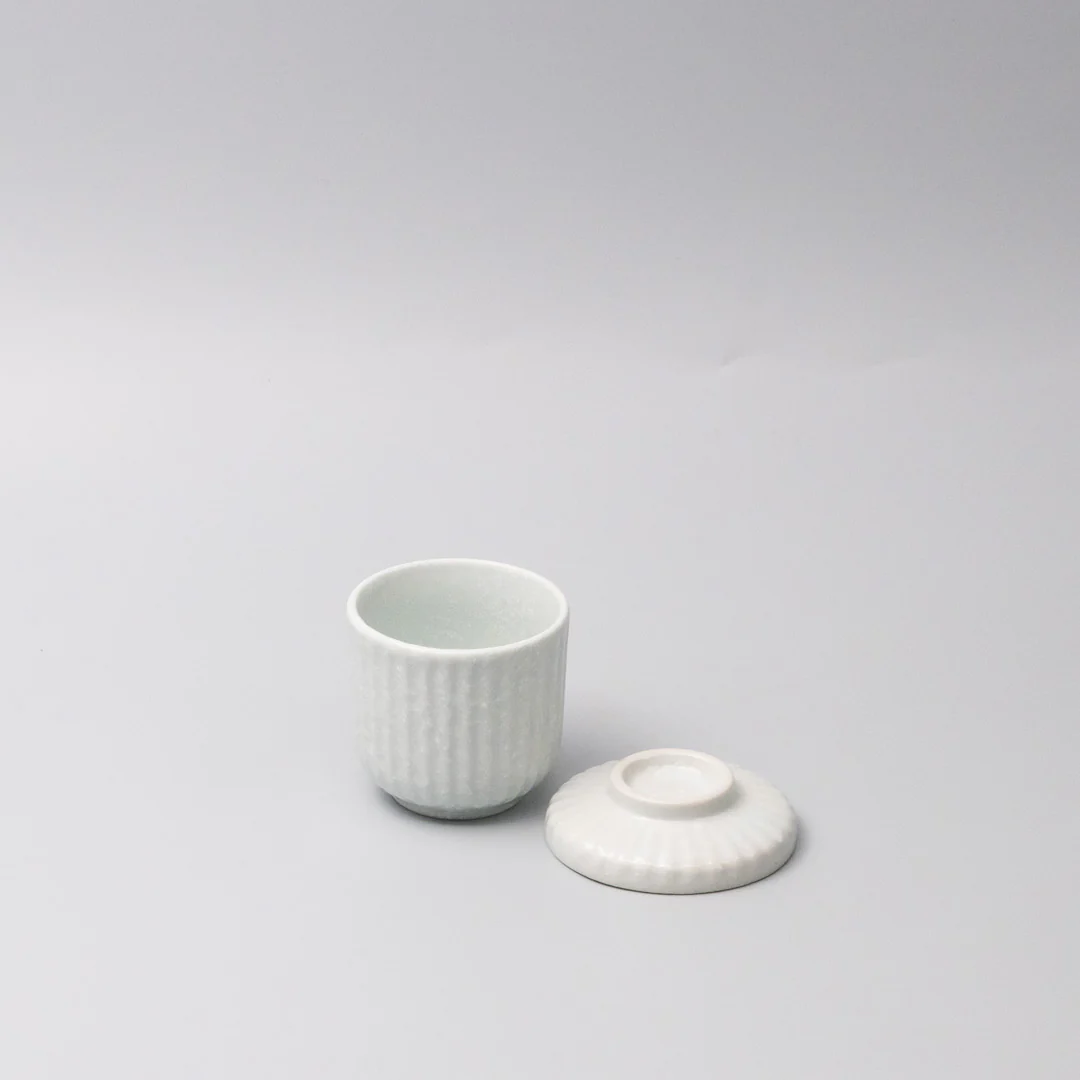 Cup Chawanmushi Soft Mint Lidded Jar 170ml - Image 2