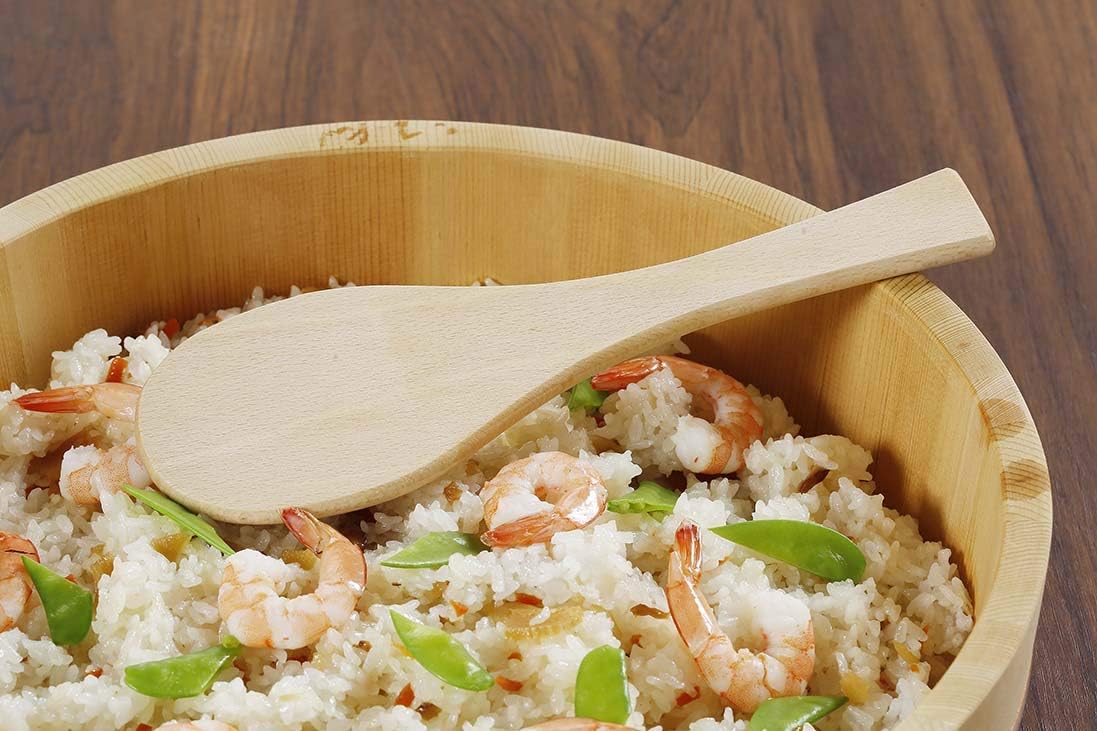 EBM Miyajima Beechwood Rice Spatula 24cm - Image 13