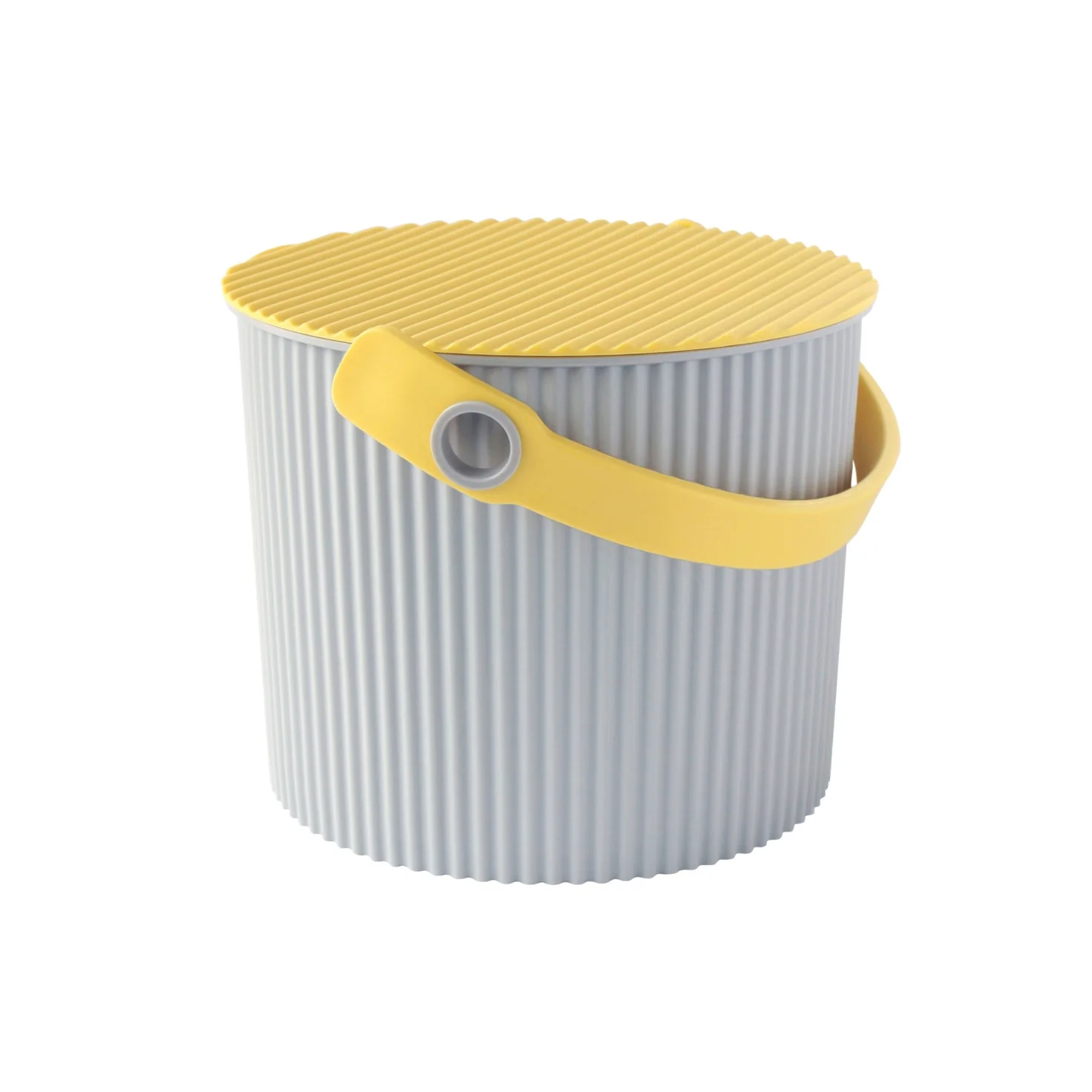 Hachiman Fraichair mini Storage Bucket 4L - Grey Yellow