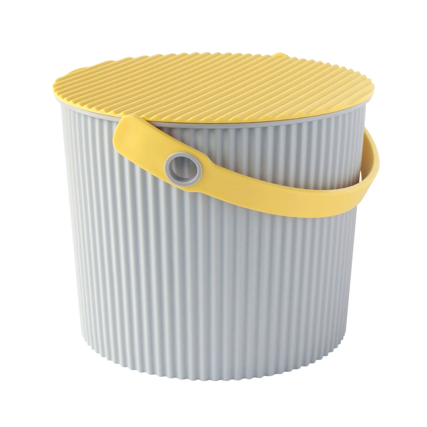 Hachiman Fraichair S Storage Bucket 8L - Grey Yellow