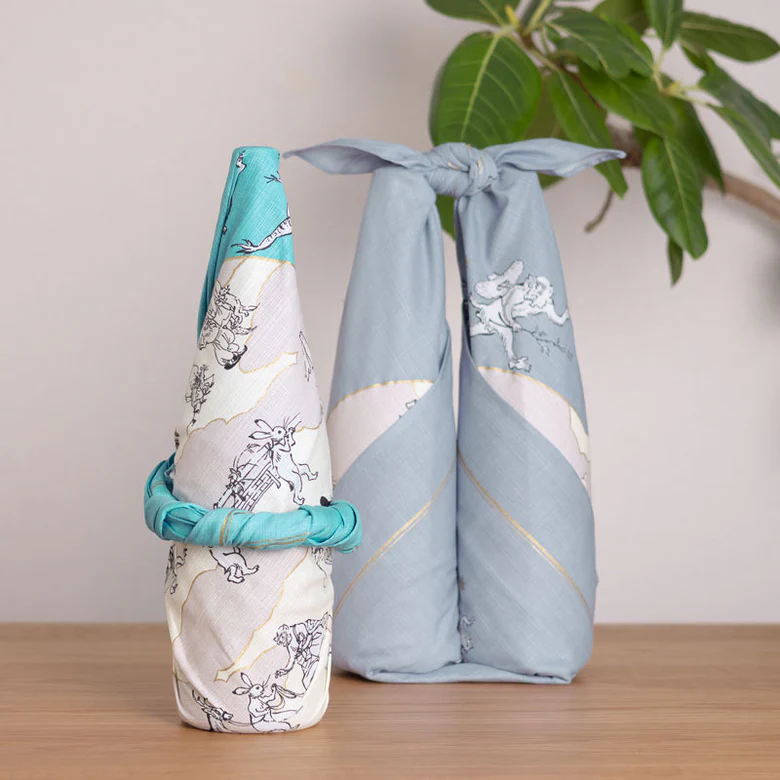 Furoshiki Organic - 100 Choju Jinbutsu Giga Lotus Leaf 100cm - Image 6