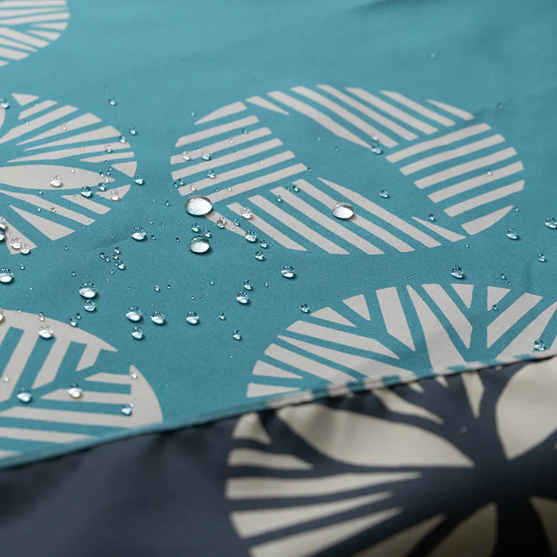 Furoshiki Water-repellent Reversible - Pine Blue Green Blue Grey 100cm - Image 3