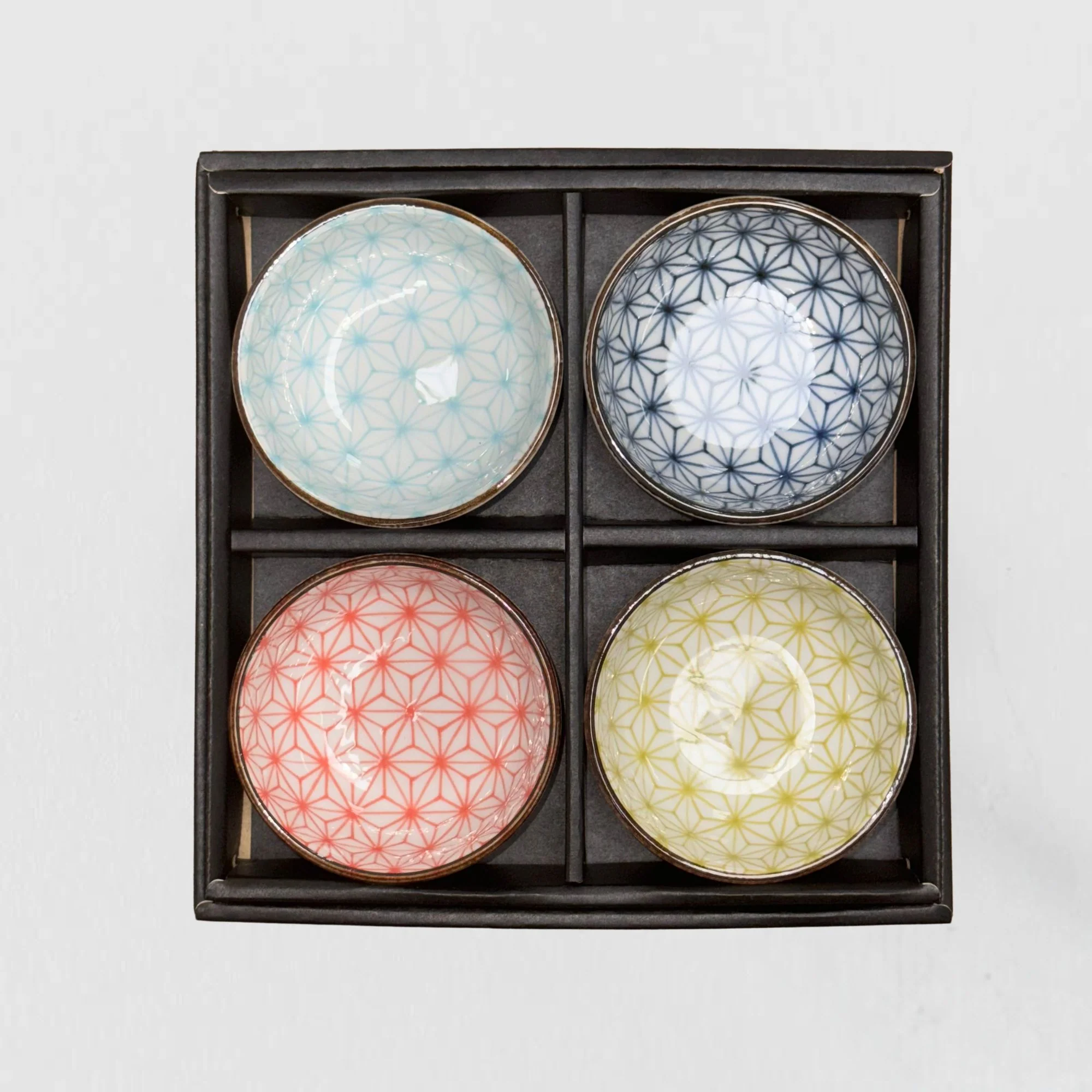 Multicolour Asanoha Design Sauce Dish Gift Set 9cm - Image 2