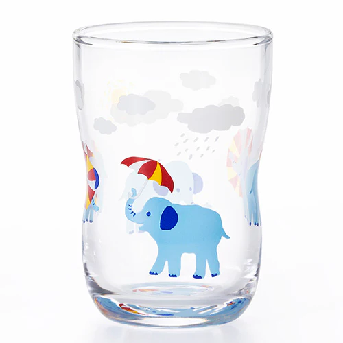 Medium 'Hide & Seek' Elephant kids glass boxed 185ml