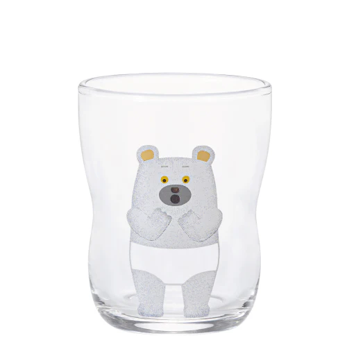 Small 'Tupera' Underwear Bear kids glass boxed 130ml