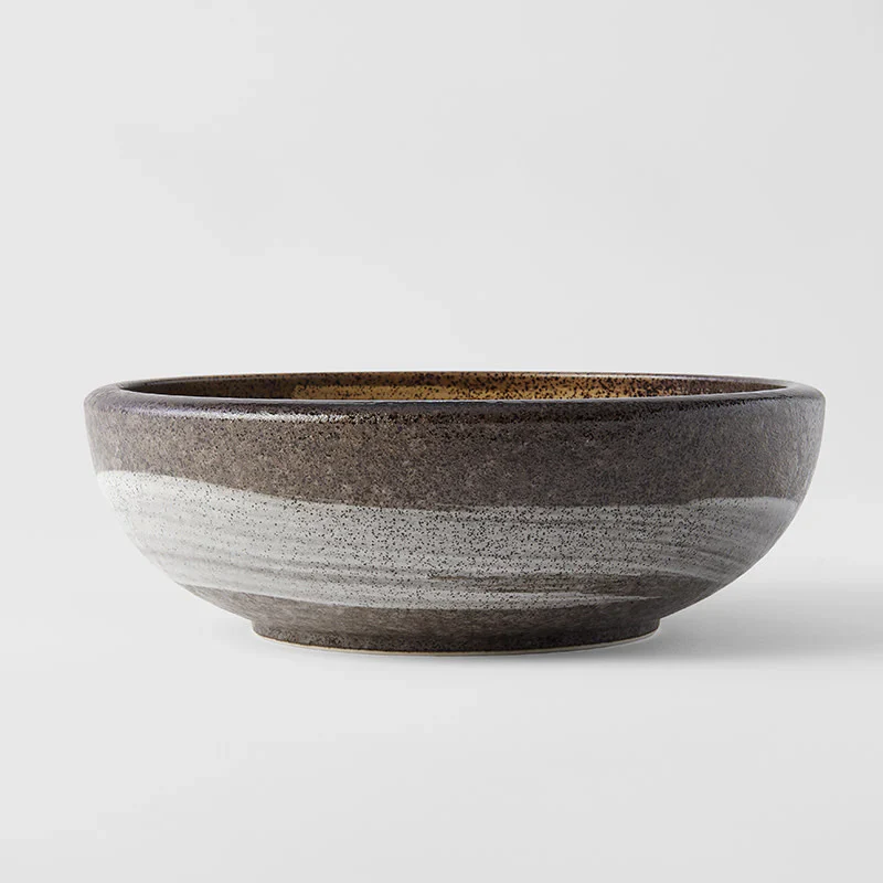 Gold Brushstroke Thick Edge Bowl 23cm - Image 3
