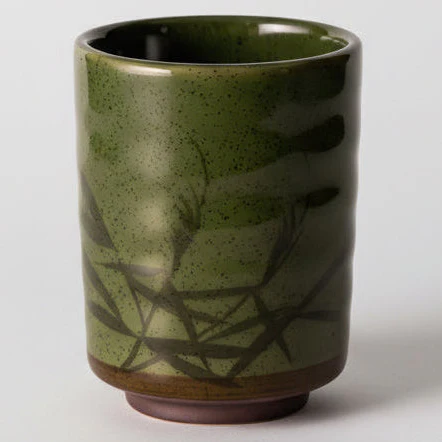 Green Bamboo Pattern Sushi Mug 320ml - Image 2