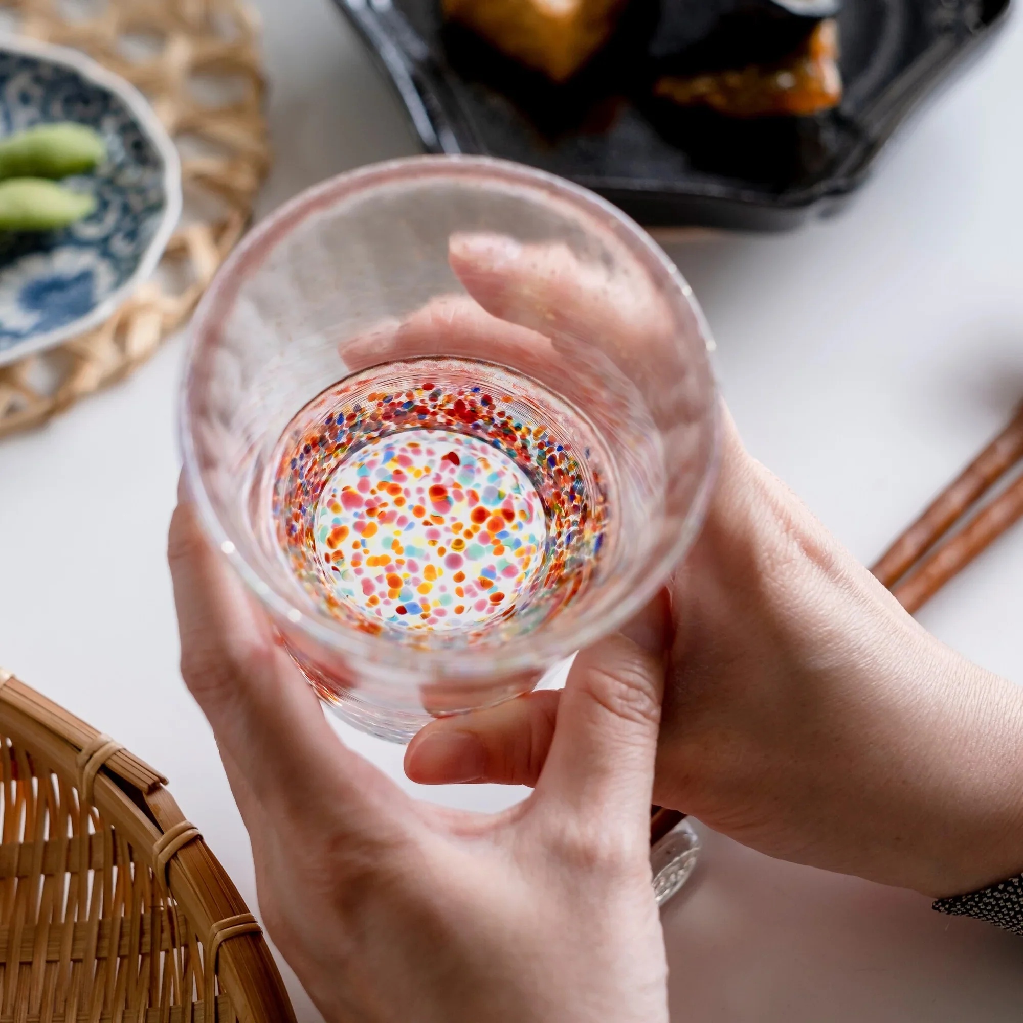 Hanabi Handmade Gold Rim Tumbler 305ml - Image 2