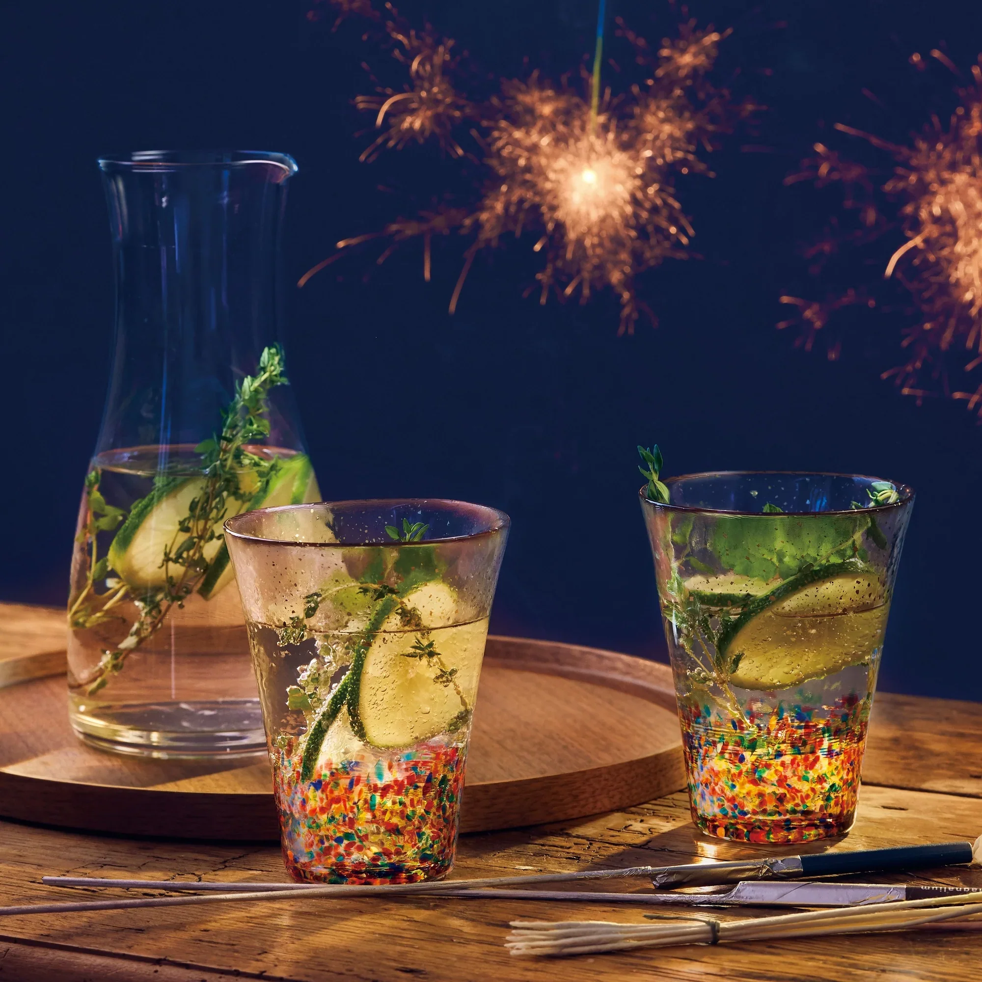 Hanabi Handmade Gold Rim Tumbler 305ml - Image 3