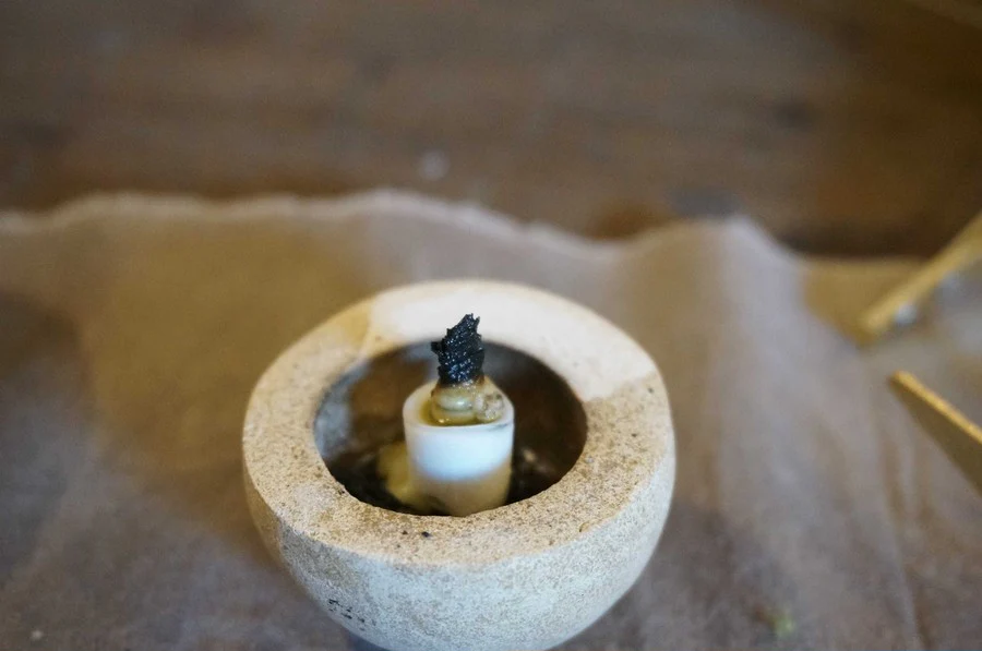Haze Kodama Candle & Incense Holder - Yamabuki Yellow - Image 15