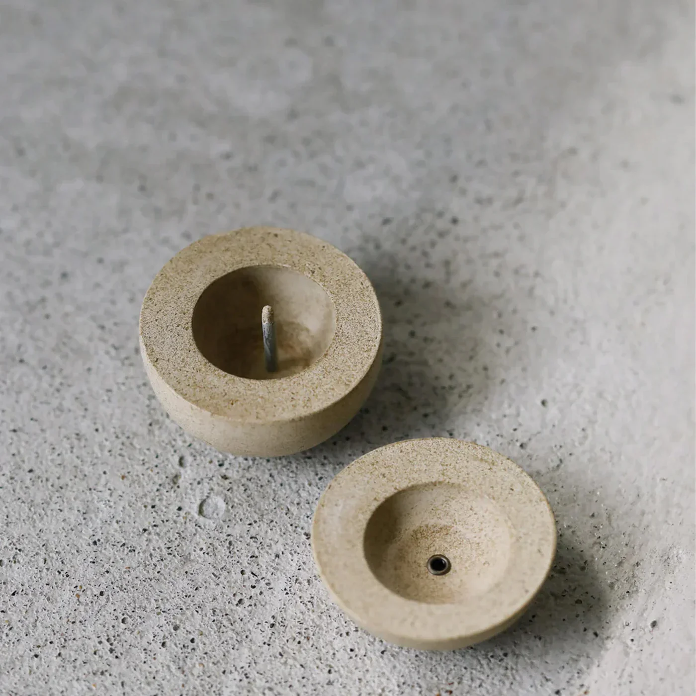 Haze Kodama Candle & Incense Holder - Yamabuki Yellow