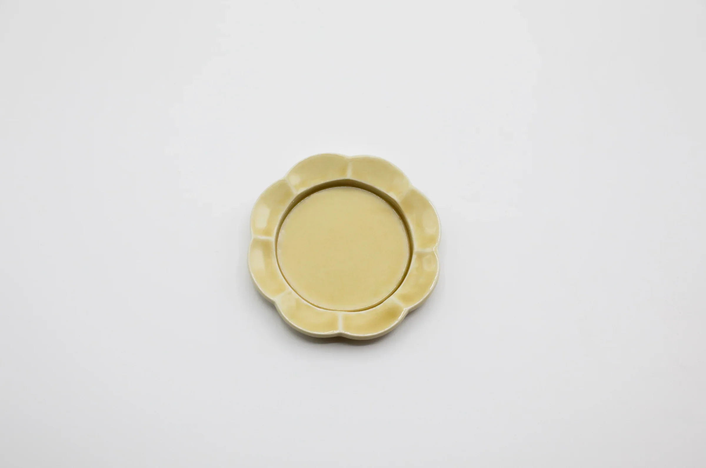 Hibi Seto Tray Flower Oribe Yellow - Image 2
