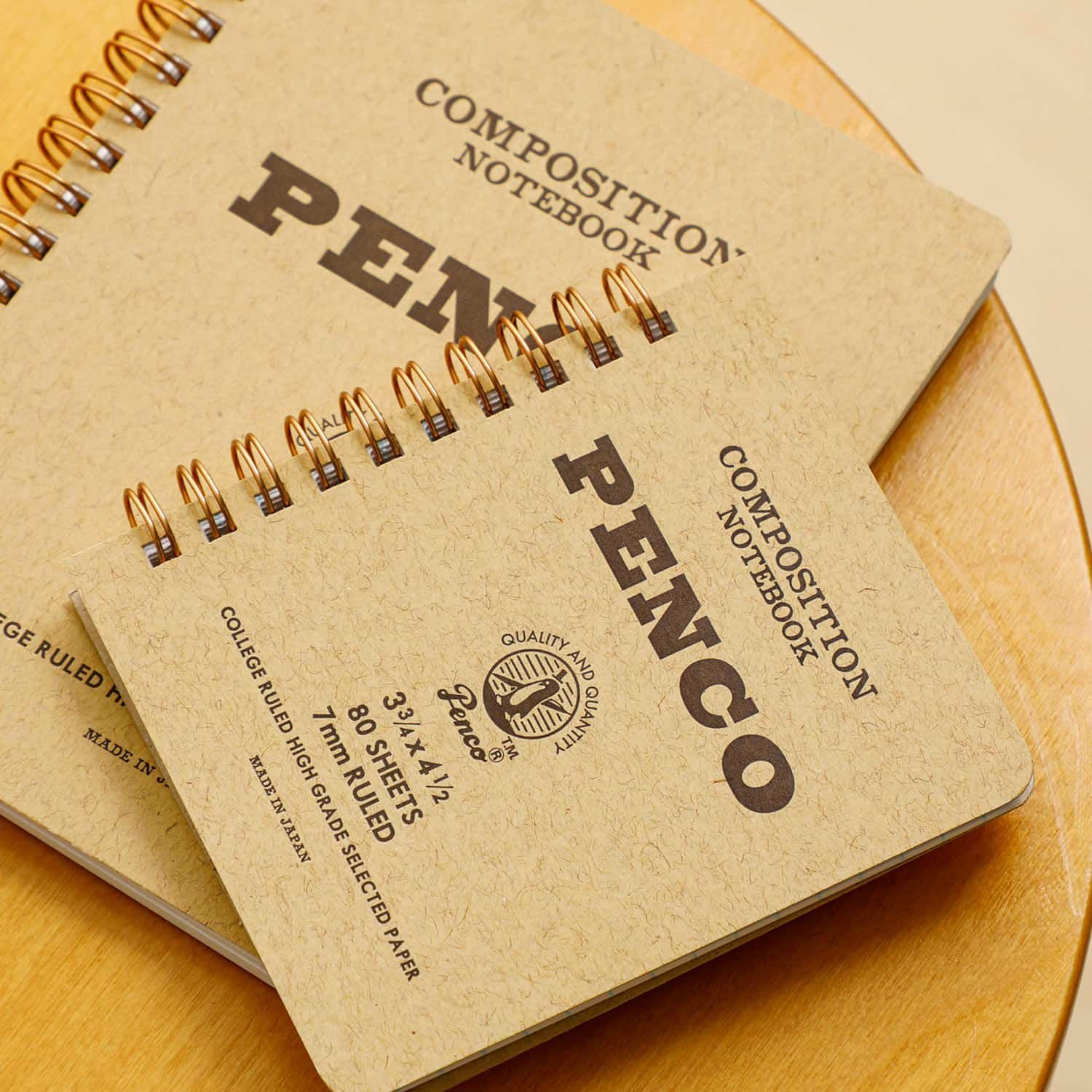 Hightide Penco Coil Lined Notebook M - Natural - Image 4
