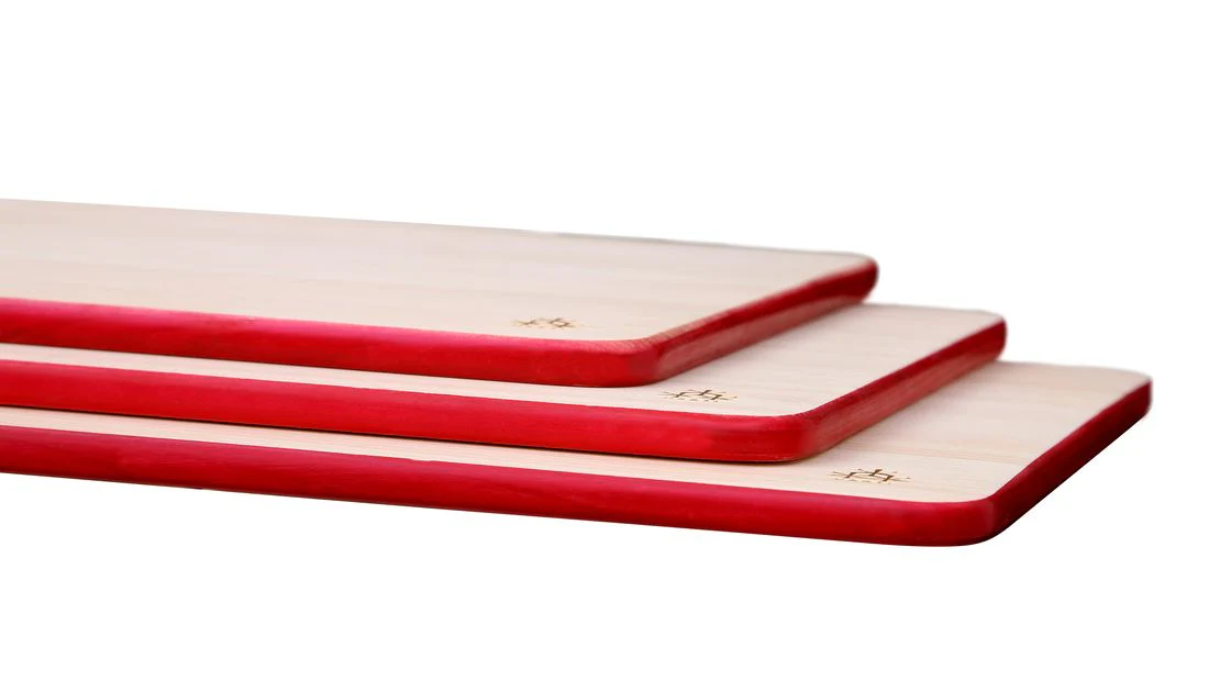 Hinoki Cutting Board Urushi - Red Small - Image 4