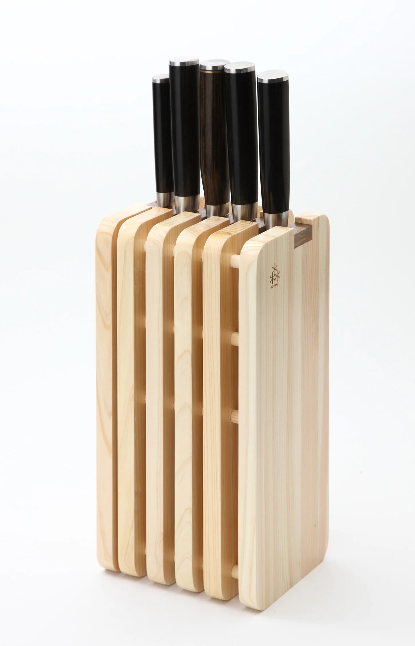 Hinoki Knife Block Stripe Type