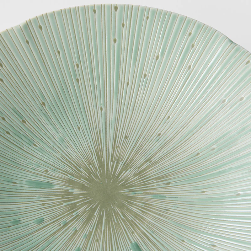Ice Drift green shallow bowl 25cm - Image 3
