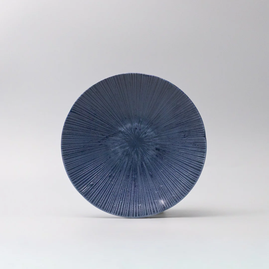 Ice Drift Sapphire Shallow Bowl 22cm - Image 3