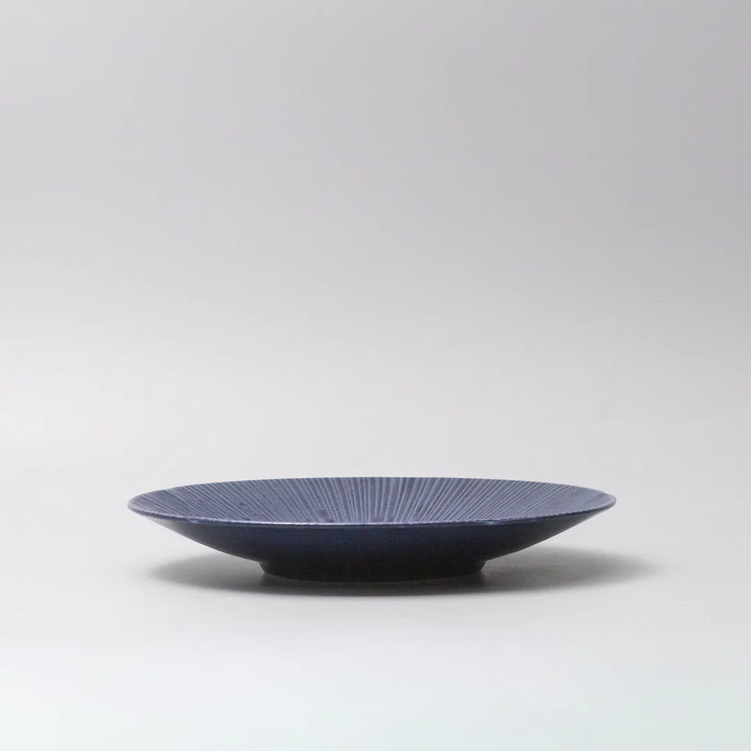 Ice Drift Sapphire Shallow Bowl 25cm - Image 2