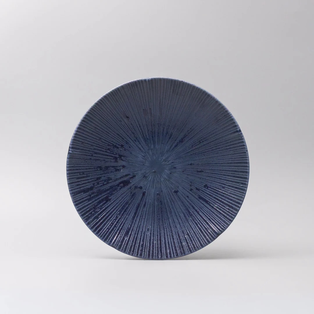 Ice Drift Sapphire Shallow Bowl 25cm - Image 3