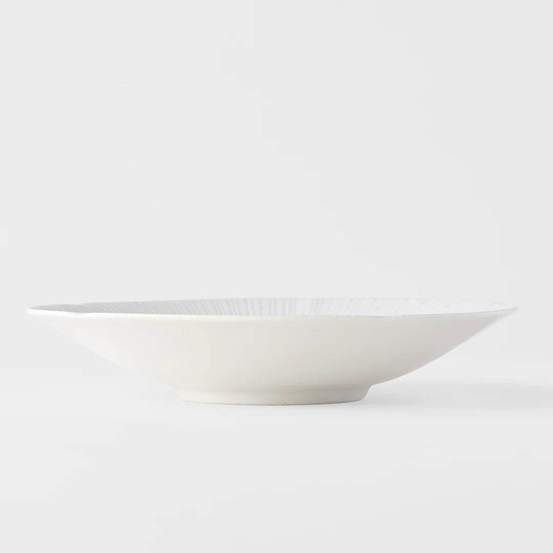 Ice Drift white shallow bowl 25cm - Image 4
