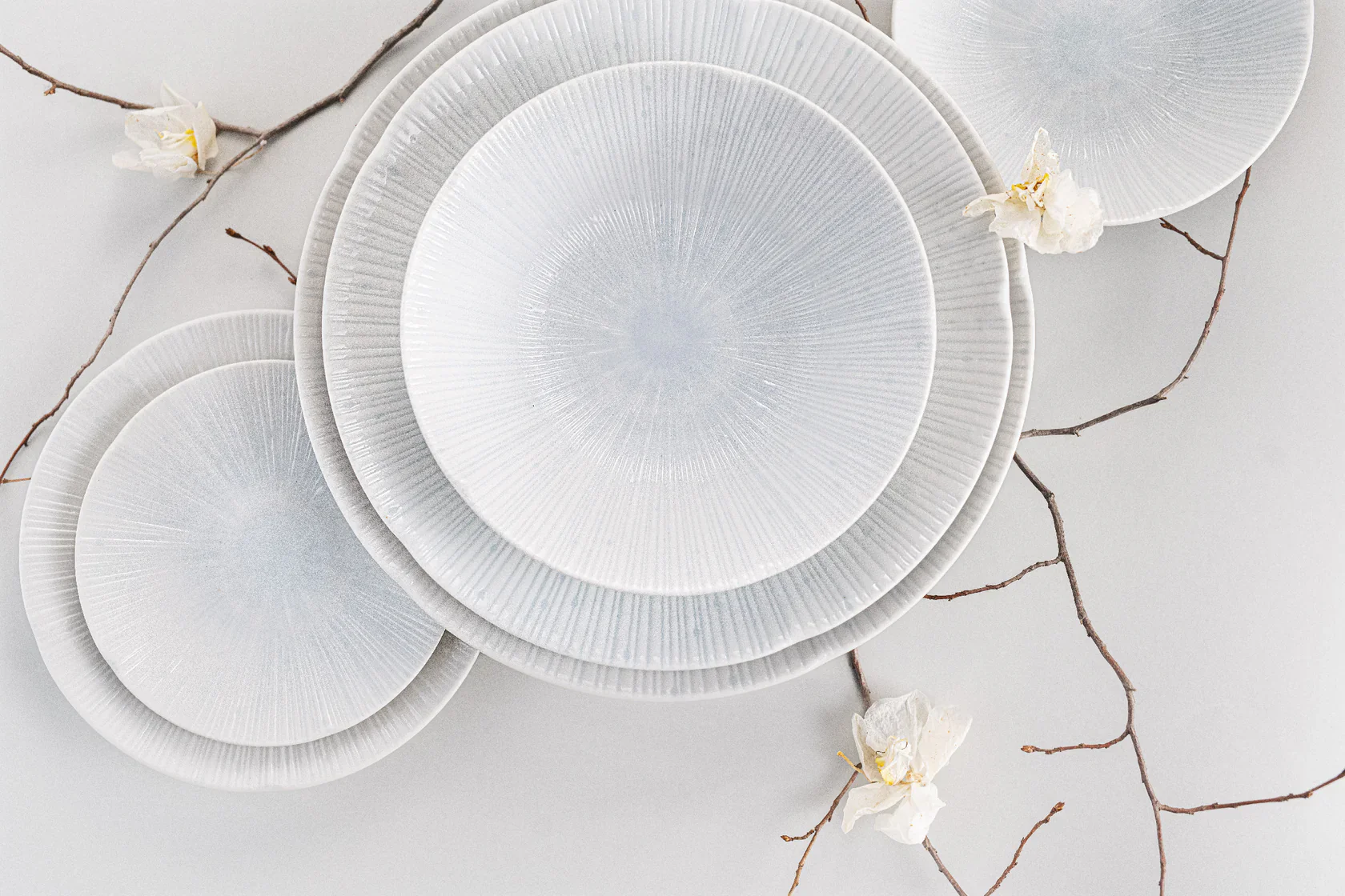 Ice Drift white small plate 13cm - Image 5