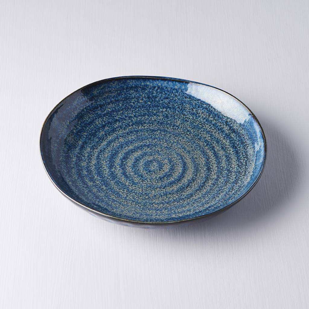 Indigo Blue uneven plate 23cm - Image 5