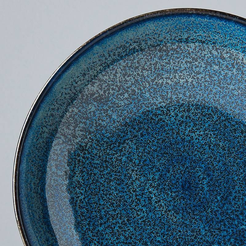 Indigo Blue Shallow Open Bowl 21cm - Image 4