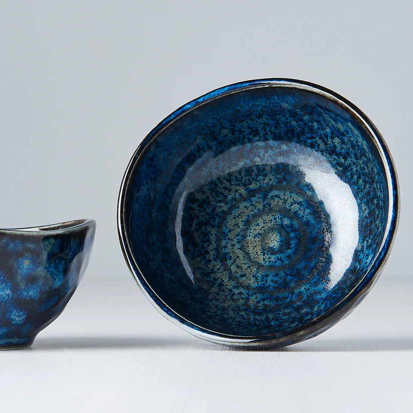 Indigo Blue Uneven Edge Sauce Dish 9cm - Image 6