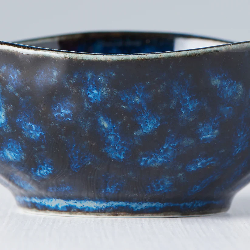 Indigo Blue Uneven Edge Sauce Dish 9cm - Image 8