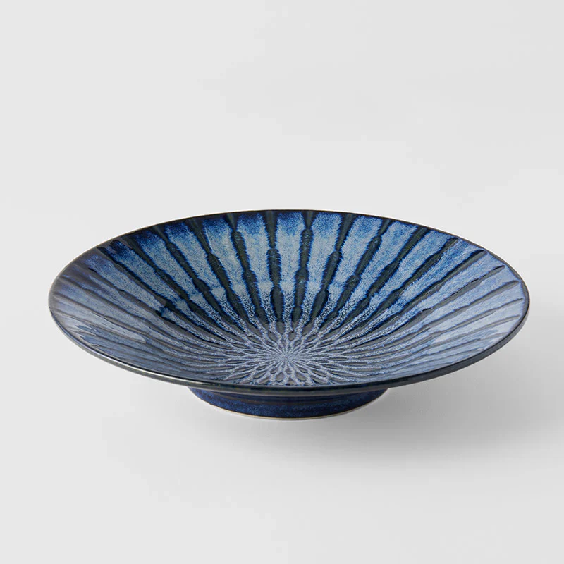 Indigo Drip Pasta Bowl 24cm - Image 2