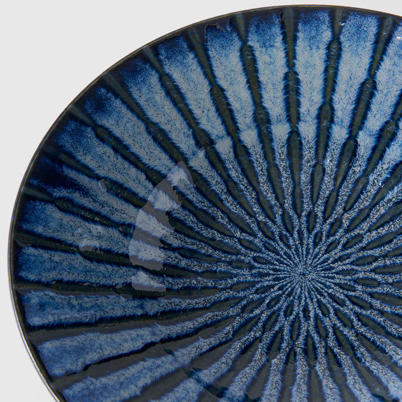 Indigo Drip Pasta Bowl 24cm - Image 3