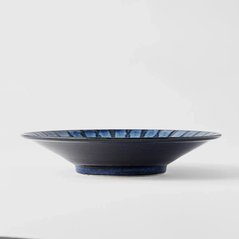 Indigo Drip Pasta Bowl 24cm - Image 5