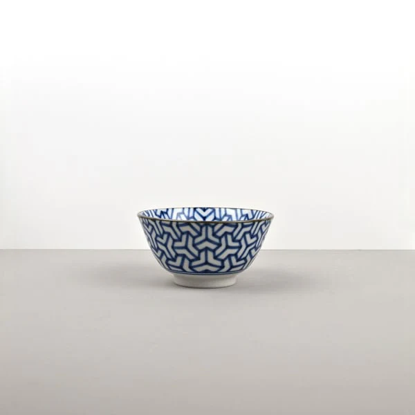 Indigo Herringbone Ikat medium bowl 13cm - Image 2