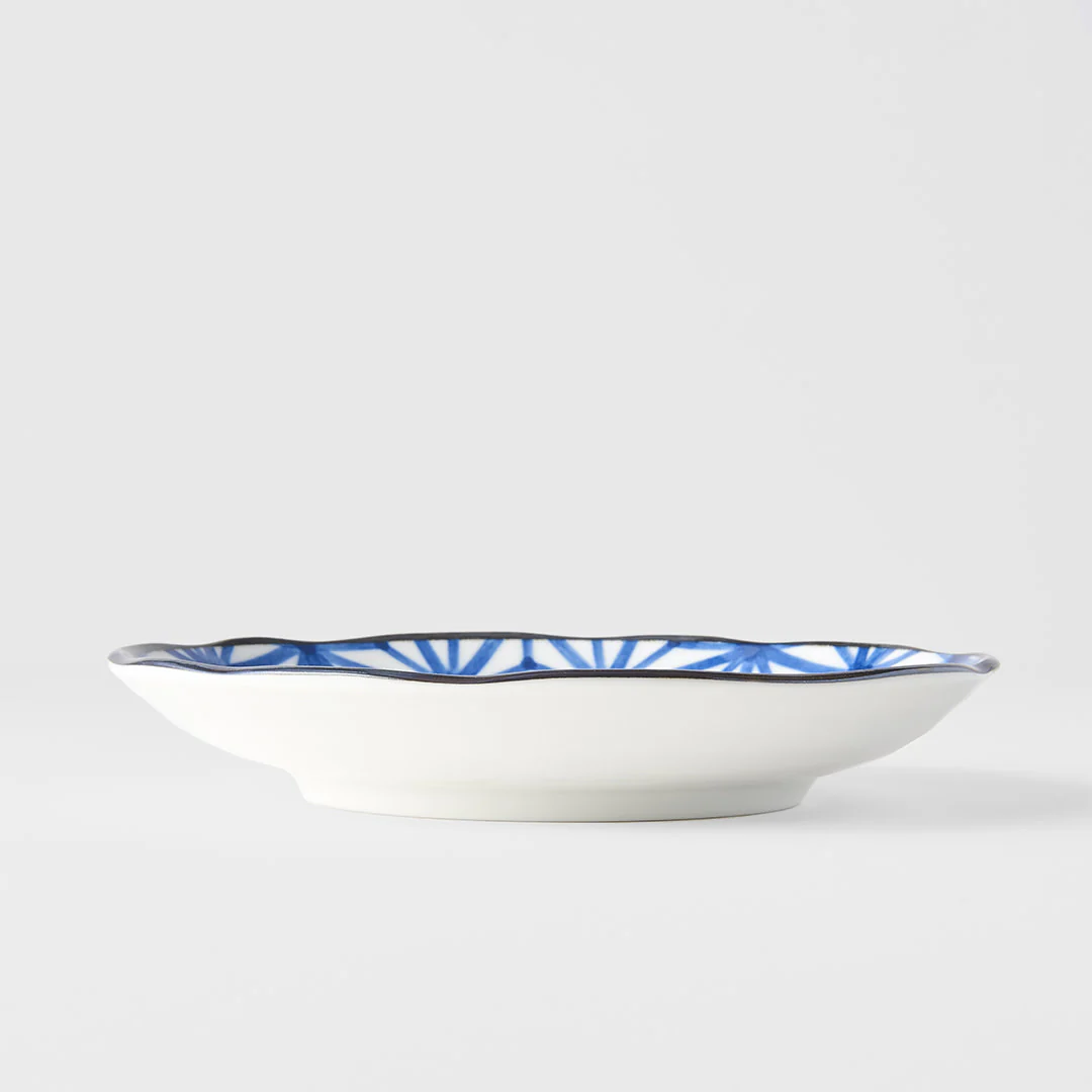 Indigo Starburst Ikat plate 16cm - Image 4