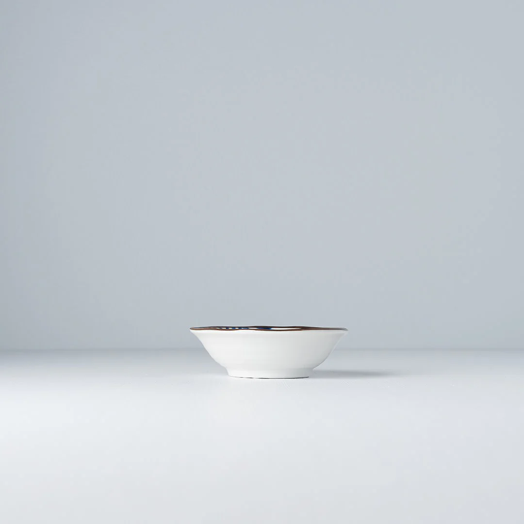 Indigo Triangle Ikat Sauce Dish 11cm - Image 2