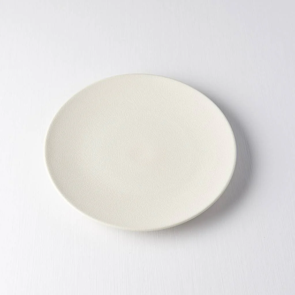 Ivory Crazed round plate 22cm - Image 4